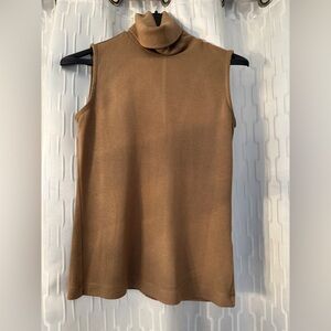 Banana Republic Sleeveless Brown Turtleneck Top- Size XS